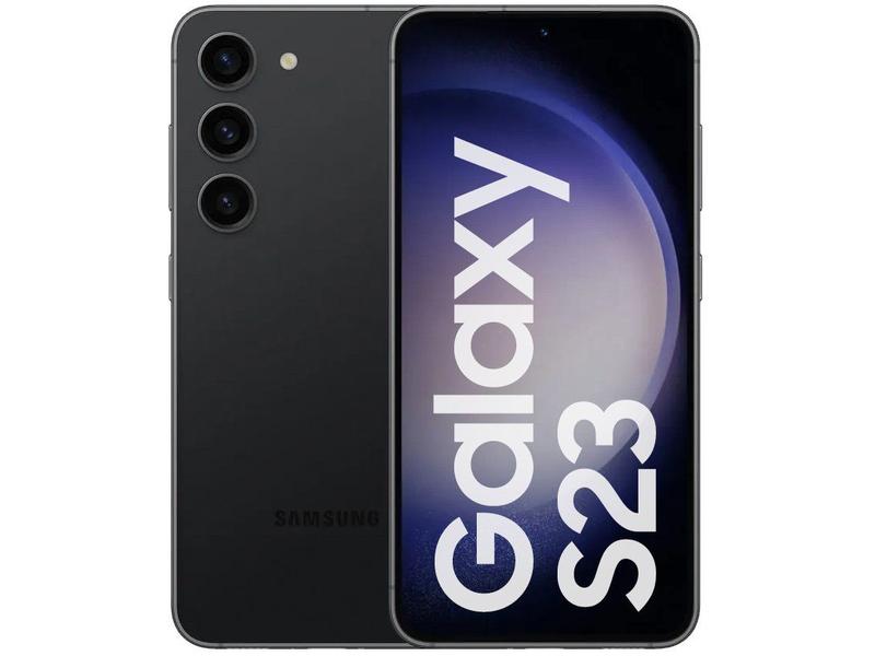 Smartphone Samsung Galaxy S23 256GB Preto 5G 8GB RAM 6,1” Câm Tripla + Selfie 12M